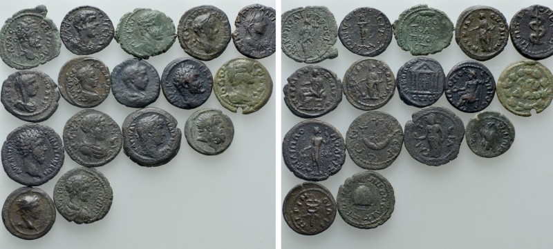 16 Roman Provincial Coins. 

Obv: .
Rev: .

. 

Condition: See picture.
...
