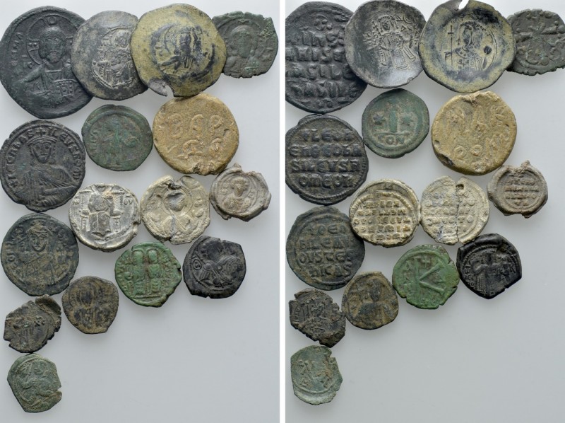 16 Byzantine Coins and Seals. 

Obv: .
Rev: .

. 

Condition: See picture...