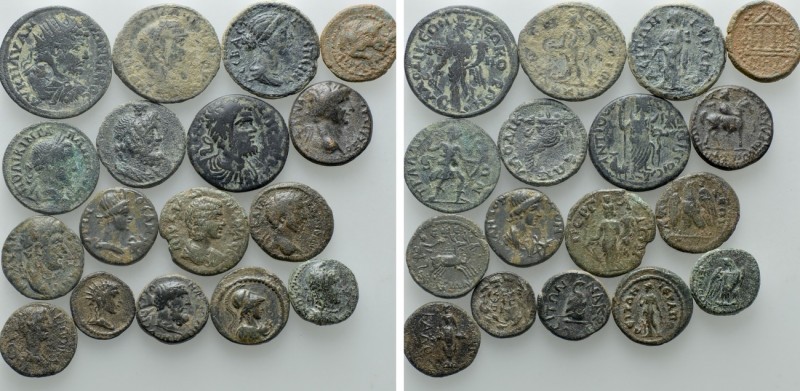 17 Roman Provincial Coins. 

Obv: .
Rev: .

. 

Condition: See picture.
...