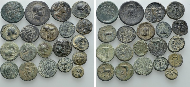 20 Greek Coins. 

Obv: .
Rev: .

. 

Condition: See picture.

Weight: g...