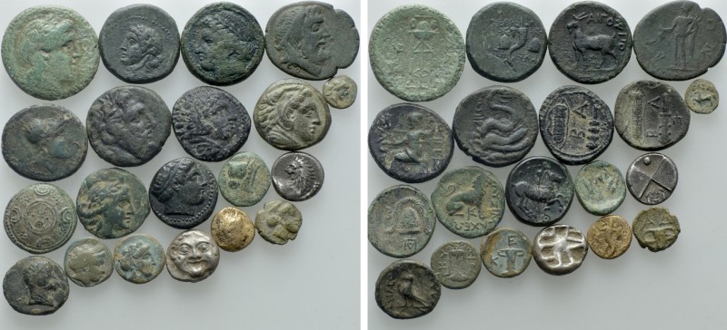 20 Greek Coins. 

Obv: .
Rev: .

. 

Condition: See picture.

Weight: g...