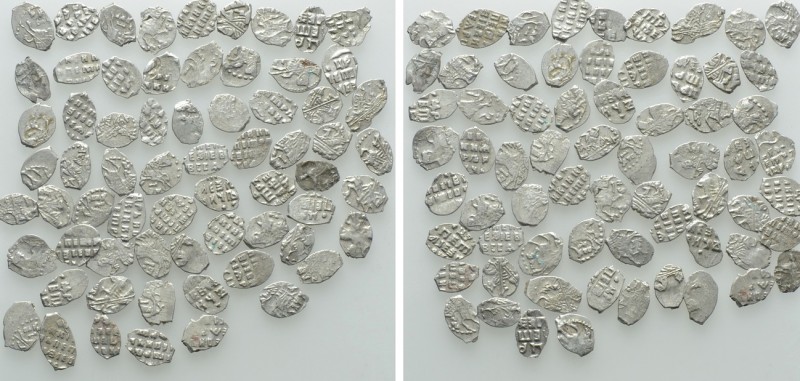 Circa 68 Pieces of Russian Wire Money. 

Obv: .
Rev: .

. 

Condition: Se...