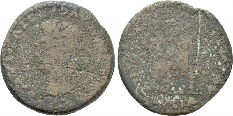 HISPANIA. Baetica. Italica. Divus Augustus (Died 14). Dupondius. 

Obv: PERM A...