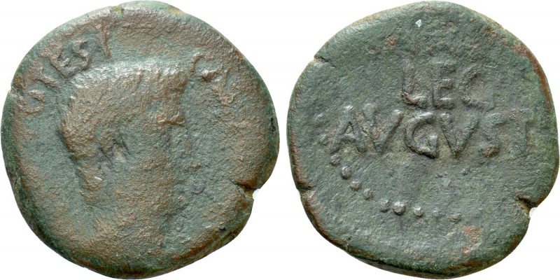 HISPANIA. Lusitania. Emerita. Augustus (27 BC-14 AD). As. P. Carisius, legatus p...