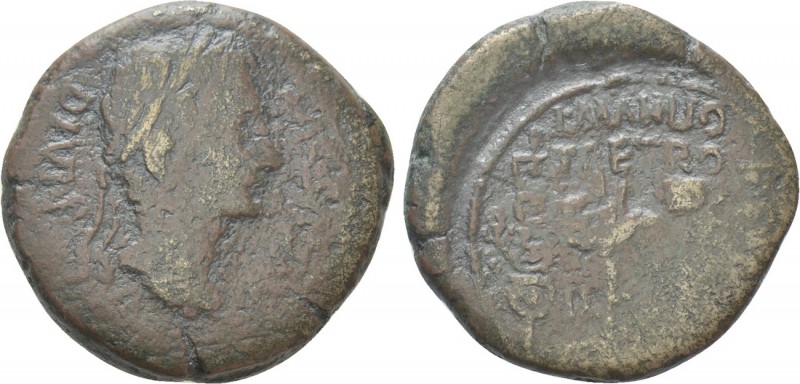 HISPANIA. Tarraconensis. Ilici. Augustus (27 BC-14 AD). Semis. 

Obv: AVGVSTVS...