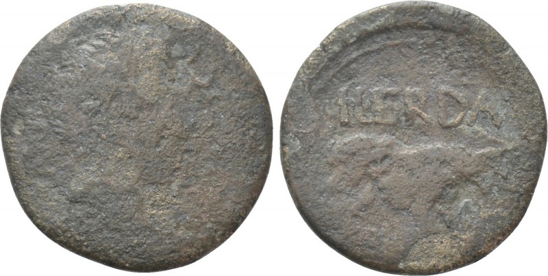 HISPANIA. Tarraconensis. Lepida-Celsa. Augustus (27 BC-14 AD). As. C. Pompeius a...