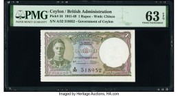 Ceylon Government of Ceylon 1 Rupee 19.9.1942 Pick 34 PMG Choice Uncirculated 63 EPQ. 

HID09801242017

© 2020 Heritage Auctions | All Rights Reserved...