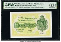 Falkland Islands Government of the Falkland Islands 10 Pounds 15.6.1982 Pick 11c PMG Superb Gem Unc 67 EPQ. 

HID09801242017

© 2020 Heritage Auctions...