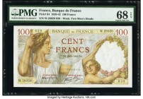 France Banque de France 100 Francs 29.1.1942 Pick 94 PMG Superb Gem Unc 68 EPQ. 

HID09801242017

© 2020 Heritage Auctions | All Rights Reserved