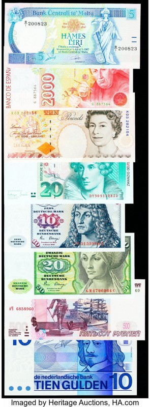 Great Britain, Malta, Poland & More Group Lot of 14 Examples Crisp Uncirculated....