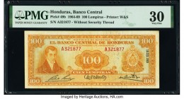 Honduras Banco Central de Honduras 100 Lempiras 10.12.1969 Pick 49b PMG Very Fine 30. 

HID09801242017

© 2020 Heritage Auctions | All Rights Reserved...