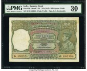 India Reserve Bank of India 100 Rupees ND (1943) Pick 20j Jhun4.7.2D PMG Very Fine 30. Annotations.

HID09801242017

© 2020 Heritage Auctions | All Ri...