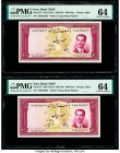 Iran Bank Melli 100 Rials ND (1951) / SH1330 Pick 57 Two Consecutive Examples PMG Choice Uncirculated 64 (2). 

HID09801242017

© 2020 Heritage Auctio...