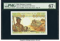 Mali Banque Centrale du Mali 500 Francs ND (1973-84) Pick 12c PMG Superb Gem Unc 67 EPQ. 

HID09801242017

© 2020 Heritage Auctions | All Rights Reser...