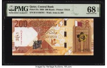 Qatar Qatar Central Bank 200 Riyals 2020 Pick 37a PMG Superb Gem Unc 68 EPQ. 

HID09801242017

© 2020 Heritage Auctions | All Rights Reserved