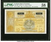 Scotland Bank of Scotland 5 Pounds 1.12.1949 Pick 98a PMG Choice About Unc 58. 

HID09801242017

© 2020 Heritage Auctions | All Rights Reserved