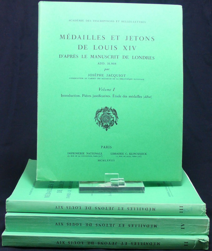 Médailles et jetons de Louis XIV d'après le manuscrit de Londres ADD. 31.908, Vo...