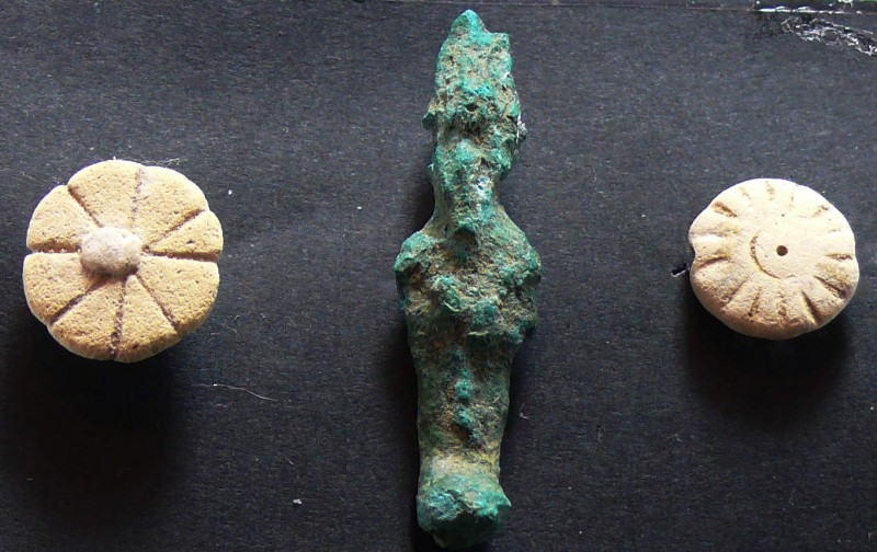 Egypte - Basse époque - Lot de 3 amulettes - 664 / 332 av. J.-C. (26ème-30ème dy...