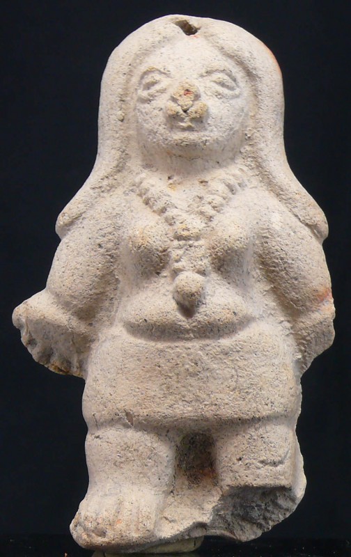 Précolombien - Equateur, culture La Tolita - Statuette en terre cuite - 500 av /...