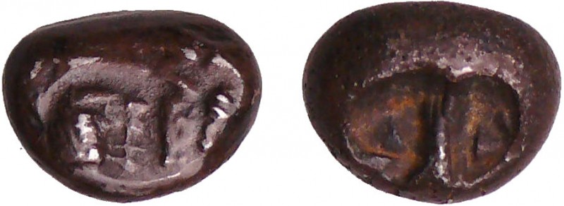 Royaume de Lydie - Crésus (Kroisos) - 1/3 statère (561-546 av. J.-C.)
A/ Protom...