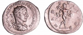 Elagabal - Antoninien (218-219, Rome) - Mars
A/ IMP CAES M AVR ANTONINVS AVG Buste radié et drapé à droite. 
R/ MARS VICTOR. Mars marchant à droite,...