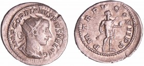 Gordien III - Antoninien (242-243, Rome) - Apollon
A/ IMP GORDIANVS PIVS FEL AVG Buste radié à droite. 
R/ P M TR P V COS II P P. Apollon assis à ga...