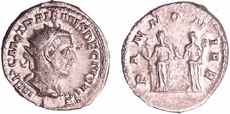 Trajan Dèce - Antoninien (250-251, Rome) - Les Pannonies
A/ IMP C M Q TRAIANVS ...