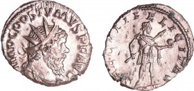 Postume - Antoninien (265-268, Cologne)
A/ IMP C POSTVMVS P F AVG Buste radié à droite. 
R/ SAECVLI FELICITAS. Postume debout à droite.
SUP
C.331 ...