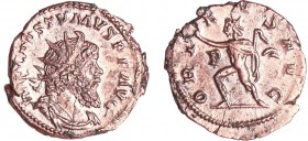 Postume - Antoninien (265-8, Cologne) - Le Soleil
A/ IMP C POSTVMVS P F AVG Buste radié et drapé à droite. 
R/ ORIENS AVG. Le soleil marchant à gauc...