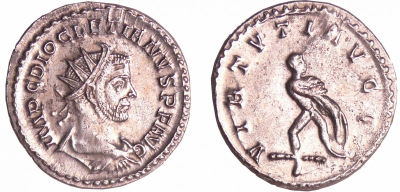 Dioclétien - Aurélianus (287-289, Lyon) - Hercule
A/ IMP C DIOCLETIANVS P F AVG...