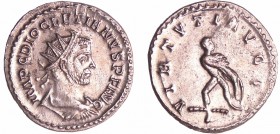 Dioclétien - Aurélianus (287-289, Lyon) - Hercule
A/ IMP C DIOCLETIANVS P F AVG Buste drapé et radié à droite. 
R/ VIRTVTI AVGG. Hercule debout à dr...