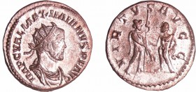 Maximien Hercule - Aurélianus (286, Lyon) - Jupiter
A/ IMP C VAL MAXIMIANVS P F AVG. Buste radié, drapé et cuirassé à droite. 
R/ VIRTVS AVGG / D. J...