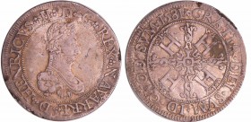 Navarre - Henri III de Navarre, II de Béarn - Franc 1581 (Pau)
Henri III de Navarre, II de Béarn (1572-1589). A/ (gland) HENRICVS* I[I]* D* G* REX* N...