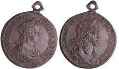 Louis XIV (1643-1715) - Essai de l'écu aux effigies de Louis XIII et Louis XIV (1643)
TTB+
Ciani.1944
Ar ; 20.95 gr ; 40 mm