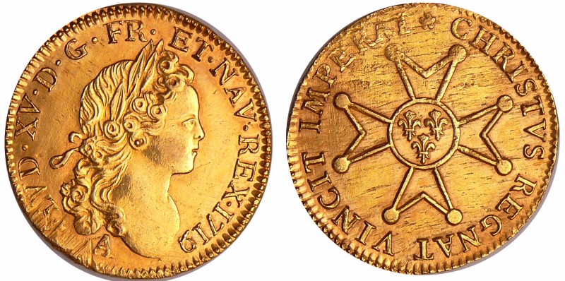 Louis XV (1715-1774) - Louis d’or à la croix du Saint-Esprit - 1719 A (Paris)
S...