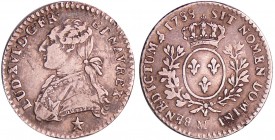 Louis XVI (1774-1792) - 1/10 d'écu aux branches d’olivier - 1788 MA (Marseille)
TTB
L4L.543-Ga.353
Ar ; 2.85 gr ; 22 mm