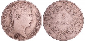 Napoléon 1er (1815-1815) - 100 jours - 5 francs 1815 B (Rouen)
TB
Ga.595-F.307a
Ar ; 24.65 gr ; 37 mm