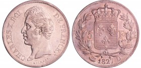 Charles X (1824-1830) - 5 francs 2ème type 1827 D (Lyon)
SUP
Ga.644-F.311
Ar ; 24.83 gr ; 37 mm