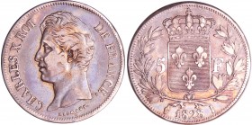 Charles X (1824-1830) - 5 francs 2ème type 1828 I (Limoges)
TTB
Ga.644-F.311
Ar ; 24.71 gr ; 37 mm