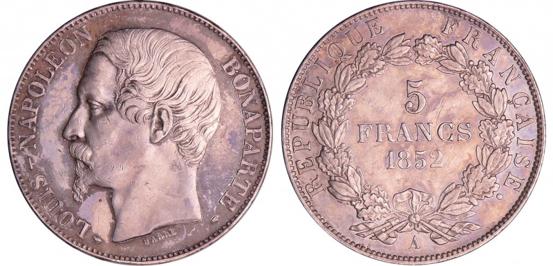 Louis Napoléon Bonaparte (1848-1852) - 5 francs 1852 A (Paris)
SUP
Ga.726-F.32...