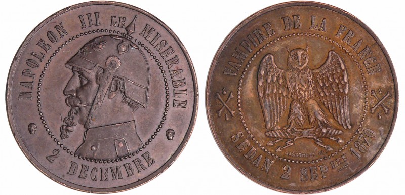 Napoléon III (1852-1870) - Satirique - Module de la 10 centimes 1870
SUP
MCN.6...