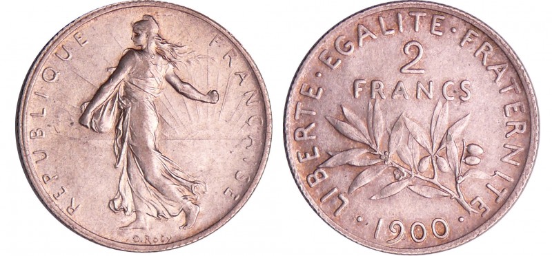 Troisième république (1871-1940) - 2 francs Semeuse 1900
SUP
Ga.532-F.266
Ar ...