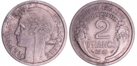 Etat-Français (1940-1944) - 2 francs Morlon 1941 essai en fer
SUP+
Maz.2663-EMPF 114.4
Fer ; 5.50 gr ; 27 mm