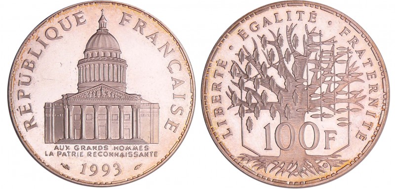 Cinquième république (1959- ) - 100 francs Panthéon 1993 Belle Epreuve
BE
Ga.8...
