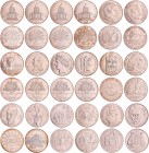 Cinquième république (1959- ) - 4 monnaies 100 francs Panthéon + 14 commémoratives
100 francs Panthéon 1982, 1983, 1984, 1985 ; série complète des co...