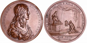 Louis XIII - Médaille - Les voeux de Louis XIII, par Bernard, 1638
SUP
Br ; 150.80 gr ; 69 mm
Tranche lisse. Avec la brisure habituelle du coin de ...