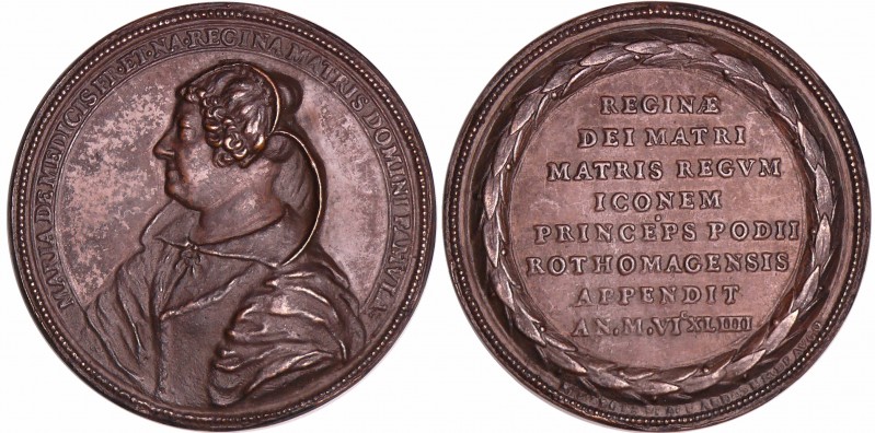 Louis XIV - Médaille - Marie de Médicis, par Jean D'Armand dit l'Orphelin, 1644 ...