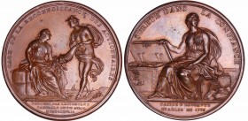 Louis XVI - Médaille - Caisse d’Escompte de Paris à l’occasion de l’assemblée générale du 16 avril 1778, par Duvivier
SUP+
Br ; 77.84 gr ; 55 mm
Tr...