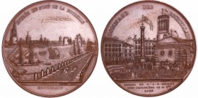 Louis XVIII - Médaille - Entrée du port de la Rochelle, 1824
SUP+
Br ; 141.80 gr ; 68 mm
Tranche lisse.