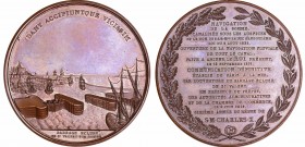 Charles X - Médaille - Ouverture du barrage-écluse de Saint-Valéry sur le canal de la Somme, 1829
SPL
Florange.427
Br ; 78.47 gr ; 57 mm
Tranche l...